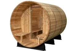 Almost Heaven Charleston 4-Person Canopy Barrel Sauna