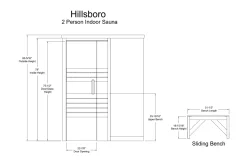 Almost Heaven Hillsboro 2-Person Indoor Sauna