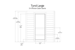 Almost Heaven Tyrol 3-5 Person Indoor Sauna (Heritage Collection)