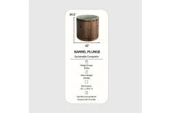 Dynamic Cold Therapy Pacific Cedar Barrel Cold Plunge (Oval) (🧨JULY 4th SALE)