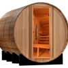 Golden Designs "Marstrand Edition" 6-Person Traditional Outdoor Barrel Steam Sauna with Canadian Red Cedar Wood