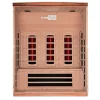 Golden Designs NEW 2026 "Lugano" 3-Person FAR Infrared Sauna (🧨JULY 4th SALE)