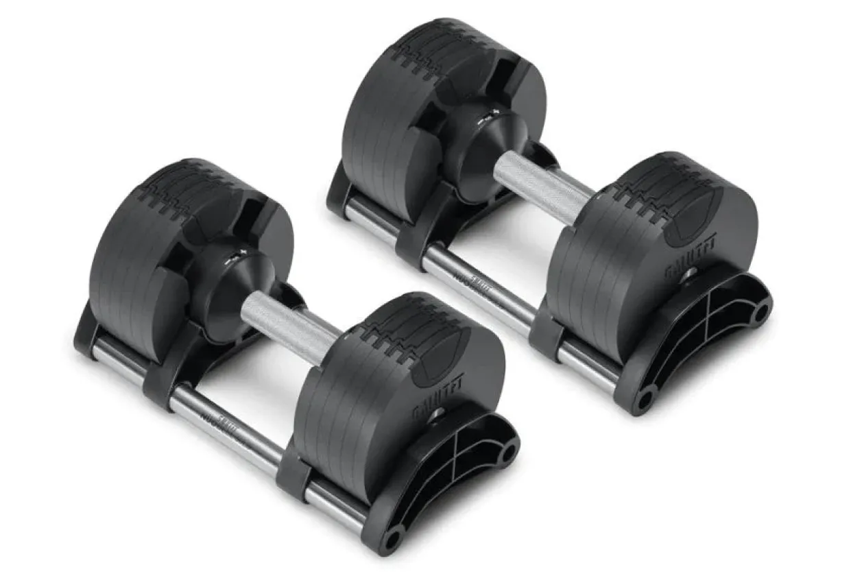 NÜOBELL 50lb Adjustable Dumbbells