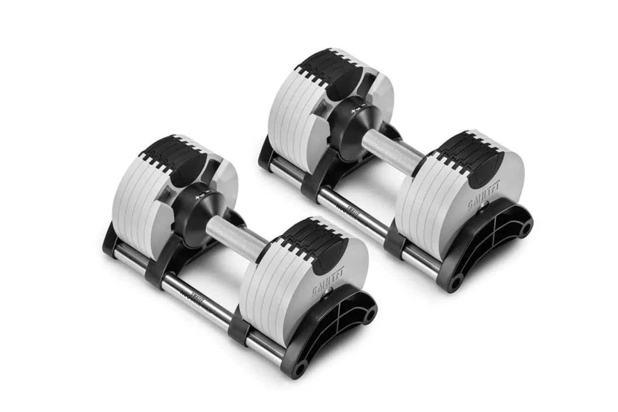 NÜOBELL 50lb Adjustable Dumbbells (Ash)