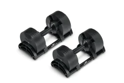 NÜOBELL 50lb Adjustable Dumbbells (Matte Black)