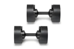 NÜOBELL 50lb Adjustable Dumbbells (Matte Black)