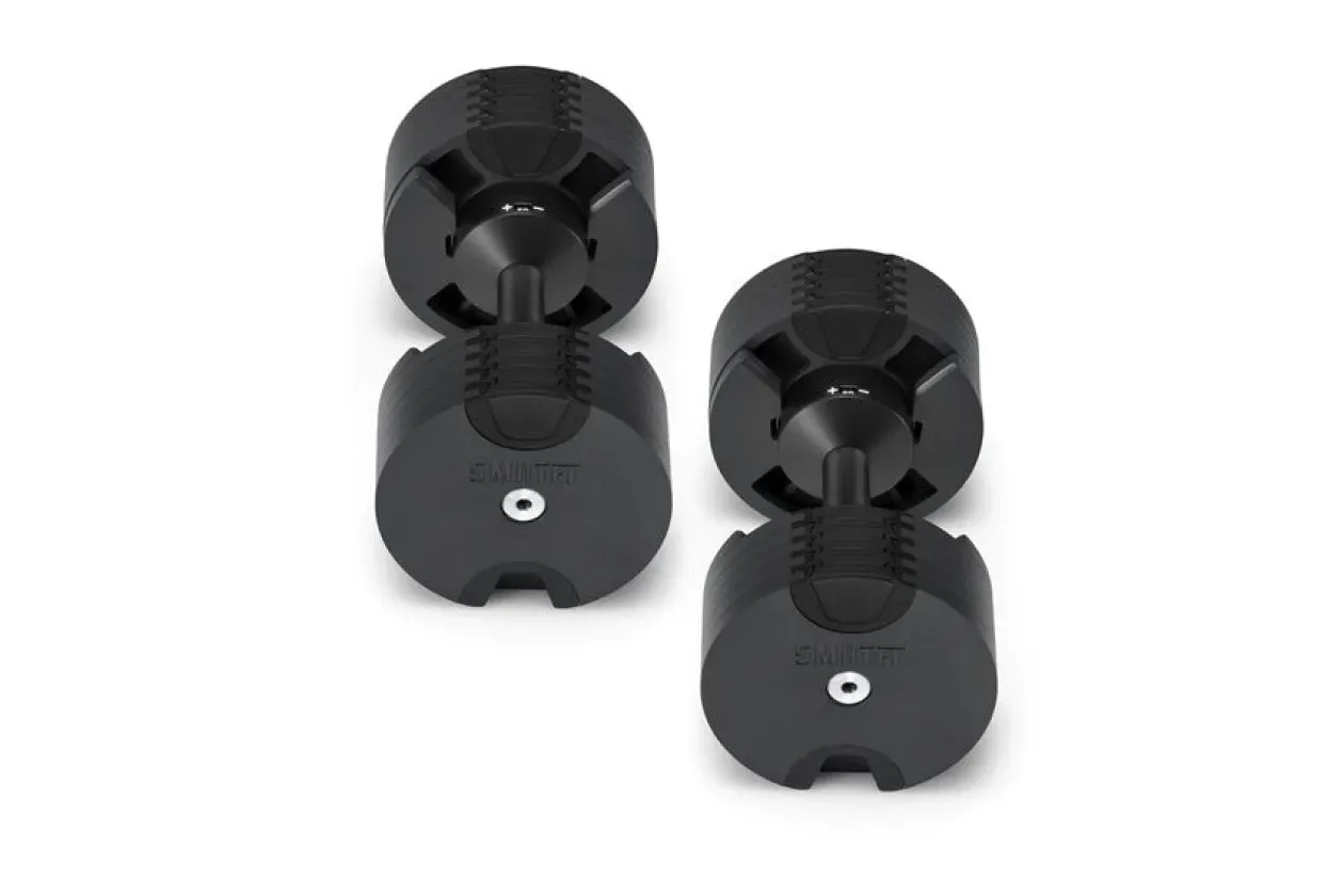 NÜOBELL 50lb Adjustable Dumbbells (Matte Black)
