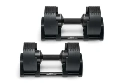 NÜOBELL 50lb Adjustable Dumbbells (Matte Black)