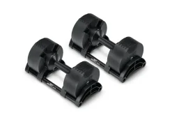 NÜOBELL 50lb Adjustable Dumbbells (Matte Black)