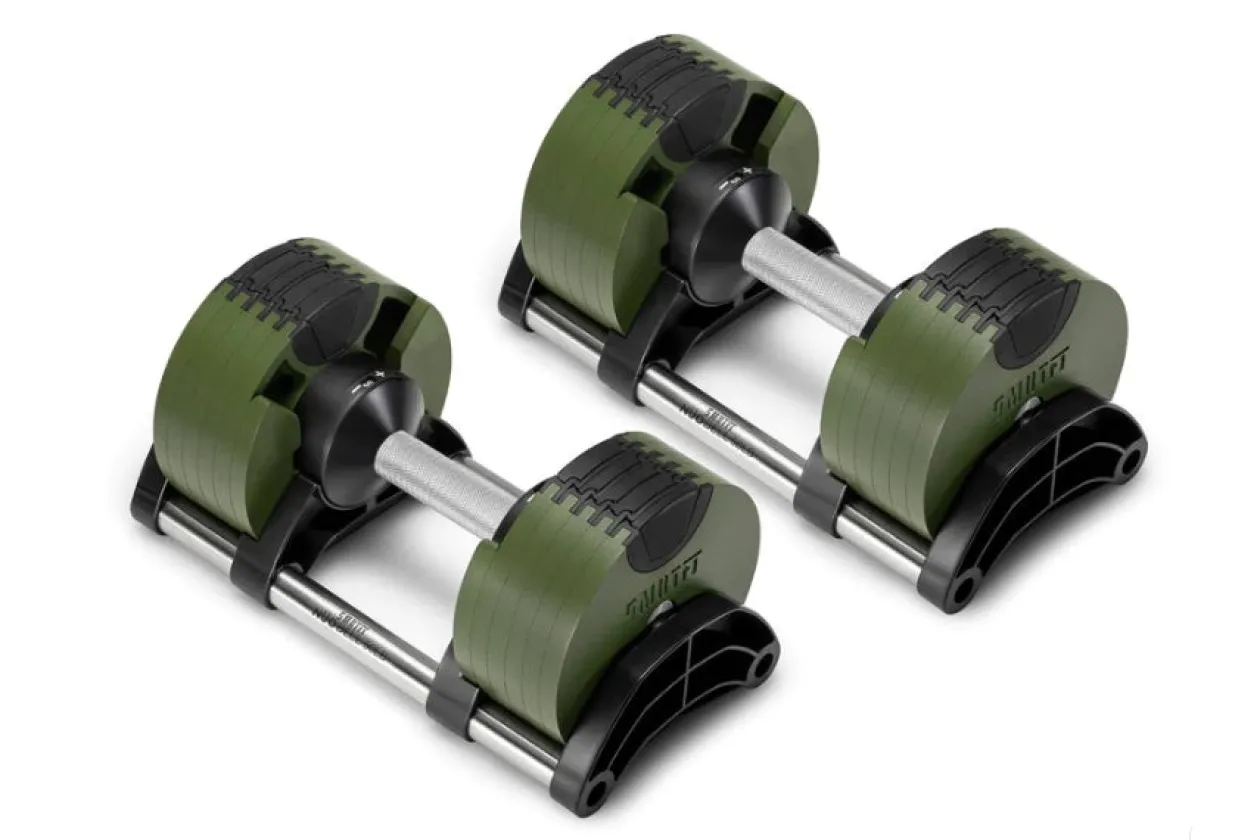 NÜOBELL 50lb Adjustable Dumbbells (Tactical)