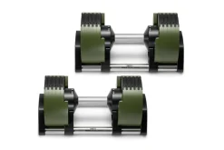 NÜOBELL 50lb Adjustable Dumbbells (Tactical)