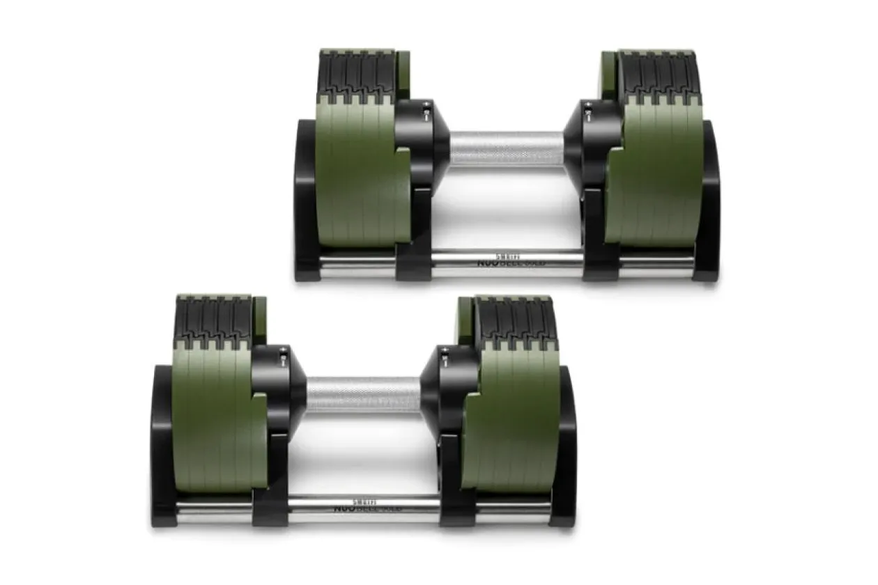 NÜOBELL 50lb Adjustable Dumbbells (Tactical)
