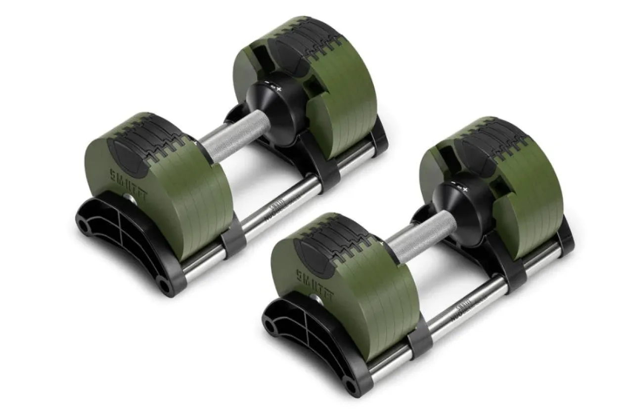 NÜOBELL 50lb Adjustable Dumbbells (Tactical)