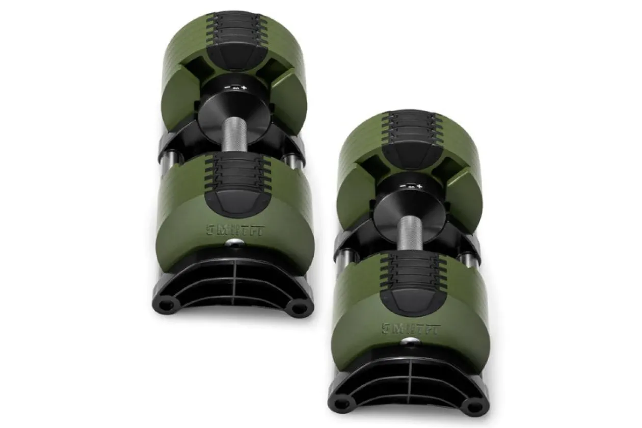NÜOBELL 50lb Adjustable Dumbbells (Tactical)