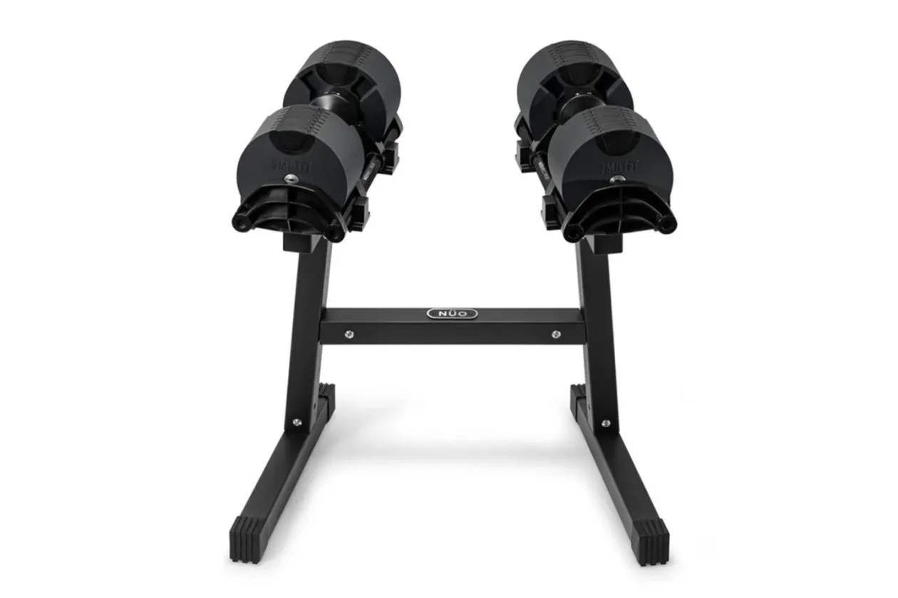 NÜOBELL 80lb Adjustable Dumbbells (Matte Black)