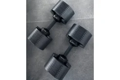 NÜOBELL 80lb Adjustable Dumbbells (Matte Black)
