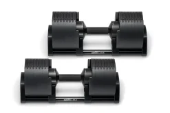 NÜOBELL 80lb Adjustable Dumbbells (Matte Black)