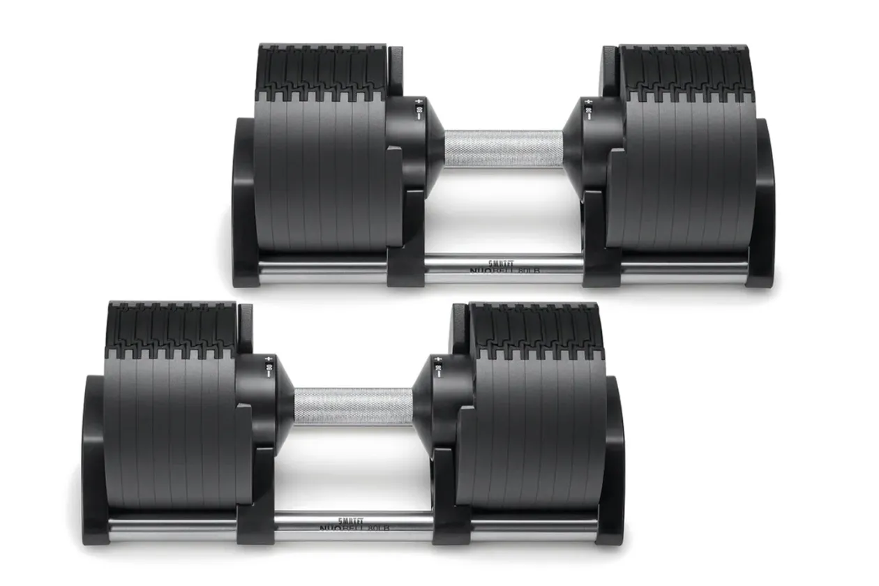 NÜOBELL 80lb Adjustable Dumbbells