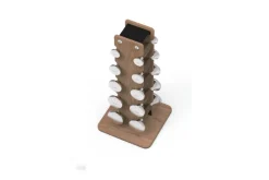 Warrior Luxury Wood | Stainless Steel Dumbbell Set (2.5-12lbs)